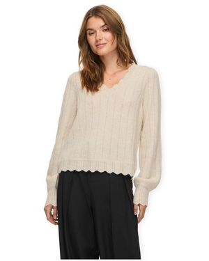Vila Pull Zira V-Neck Knit - Neutre