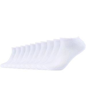 S.oliver Chaussettes unisexe Chaussettes Paquet de 10 - Blanc