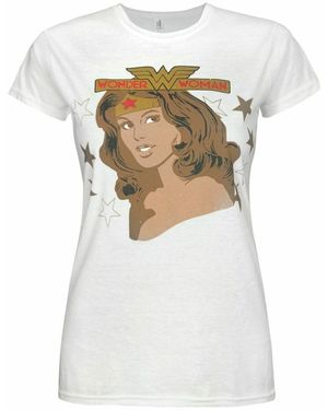 Dc Comics T-shirt Wonder Woman T-shirt à manches courtes - Blanc