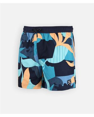 Oxbow Maillots de bain Beach short rayure verticale WIPEOUT - Bleu