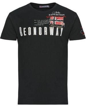 GEOGRAPHICAL NORWAY T-Shirt Korte Mouw Jason - Zwart