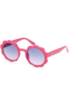 Guess Lunettes de soleil GU00127 Lunettes de soleil, Rose/Violet, 45 mm
