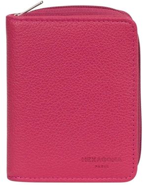 Hexagona Portefeuille Portefeuille Ref 61302 Fuschia 11.5*9*3 cm - Rose