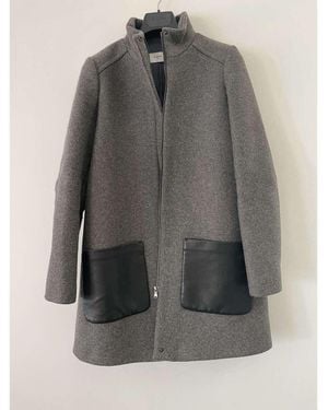Zapa Manteau Manteau Laine Très Élégant - Gris