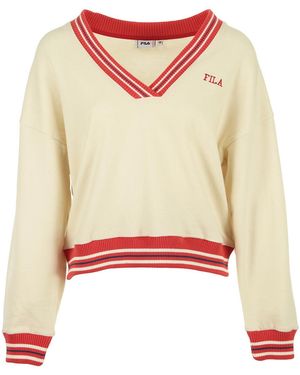 Fila Pull Julianne Varsity Crew - Neutre