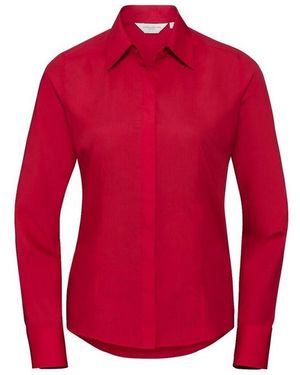 Russell Collection Chemise Fk2238 - Rouge