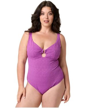 Brigitte Bardot Maillots de bain Maillot de bain une pièce violet Lavande