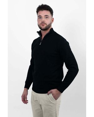 Vercate Pull Demi-zip - Noir