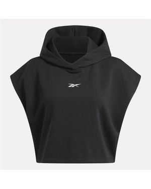 Reebok Sweat-shirt BBALL OFF COURT CROP HOO - Noir