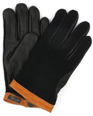 Hestra Handschoenen Handschoen Wool Tricot Leer - Zwart