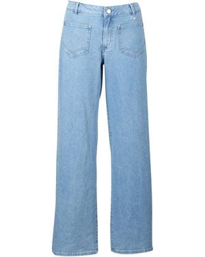 Vila Flared/Bootcut Vilorie Rio Rw Wide Pocket - Blauw