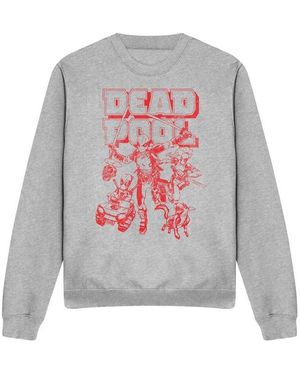 Deadpool Sweatshirts Corps Red Attack - Gris