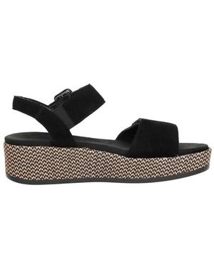 Remonte Sandales Sandalen Plat - Noir