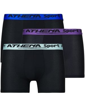 Athena Boxers Daily Sport Air Pack De 3 - Blauw