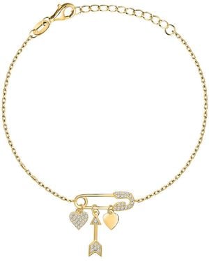 Cleor Bracelets Bracelet en argent 925/1000 et zircon - Métallisé