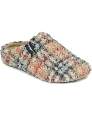 Verbenas Hausschuhe York Plaid Borrego - Grau