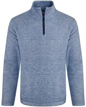 Weird Fish Sweat-shirt Laramie - Bleu