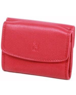 Gerard Henon Porte-Monnaie Porte-Monnaie Softline Cuir De Vachette Lisse Gh 33560 - Rouge