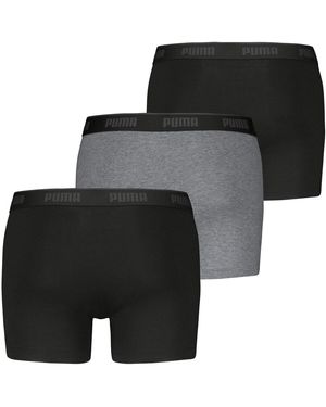 PUMA Caleçons Homme Caleçon Paquet De 3 Boxer 3P - Noir
