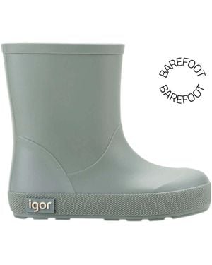 IGOR T-Shirt Bottes De Pluie Barefoot Yogi Verde - Vert