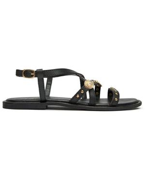 Sole Sandales Plates Dream Gladiator Des Sandales - Noir