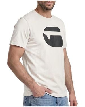 G-Star T-Shirt Logo - Blanc