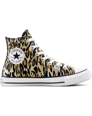 Converse Baskets montantes Chuck Taylor All Star Leopard - Bleu