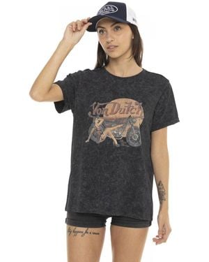 Von Dutch T-shirt T-shirt à col rond manches courtes PinUp - Noir