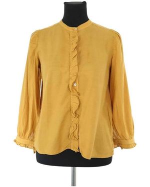 Ba&sh Blouses Chemise en coton jaune