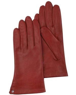 Isotoner Gants Cuir Collection - Rouge