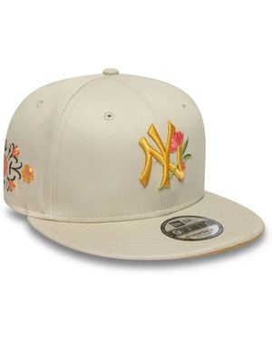 KTZ Pet 9Fifty Floral New York Yankees - Naturel