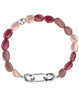 Les Georgettes Bracelets Bracelet Les Cadettes Rock Color Rose - Rouge
