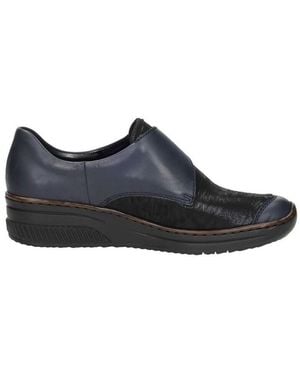Rieker Slip Ons Klittenband - Noir