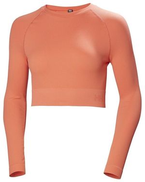 Helly Hansen T-shirt Allure Seamless Crop Ls Top - Orange