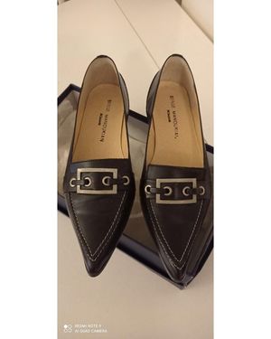 Manoukian Mocassins Chaussures en cuir marine - Noir