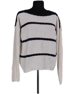 Sezane Pull Pull blanc - Gris
