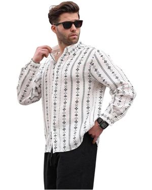 Madmext Overhemd Lange Mouw Mm89_White - Wit