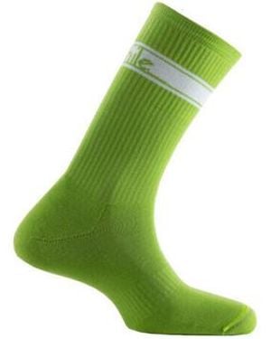 Achile Chaussettes de sports Mi-chaussettes de sport colorées Made in France - Vert