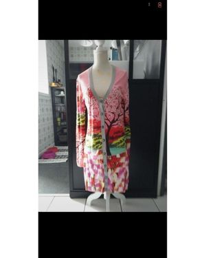 Custoline Gilet Robe Rose Japonisante - Noir