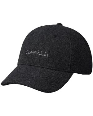Calvin Klein Casquette Embroidered Titlecase Logo Felt Lv04D5131G - Noir