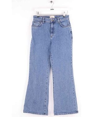 Sezane Jeans larges Jean bootcut bleu