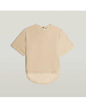 G-Star T-shirt D28731-2653 WOVWN MIX-H970 CREAM GD - Neutre