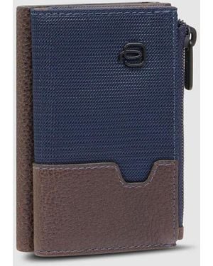 Piquadro Portefeuille Pp5585W138R-Arcu - Bleu