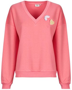 ONLY Maglione Onlholly L/S V-Neck - Rosa