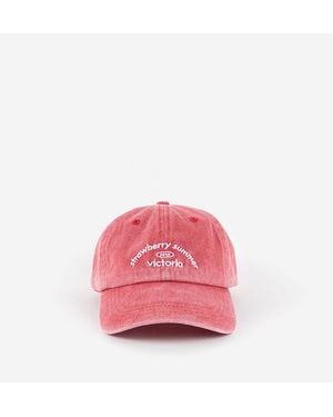 V Things Casquette VICTORIA THINGS CASQUETTE COTON DÉLAVÉ BRODERIE 9226020 - Rose