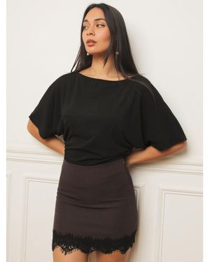 La Modeuse Jupes Courtes Jupes Pour Femme - Noir