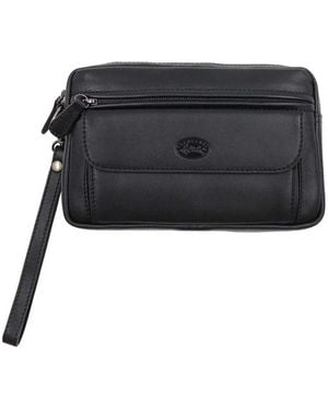 Francinel Sacoche Pochette Homme Cuir - Noir