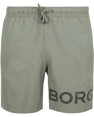 Björn Borg Short Short de Bain Logo Agave Vert