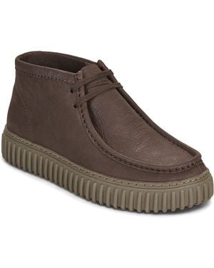 Clarks Scarpe Torhill Hi - Marrone