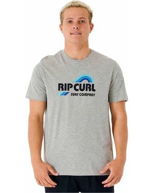 Rip Curl T-shirt SURF REVIVAL WAVING TEE - Gris